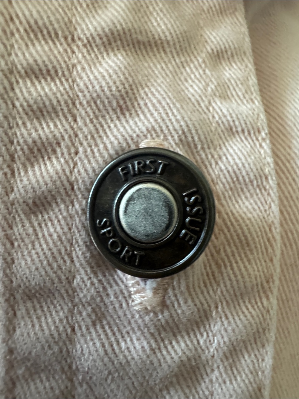 First Issue Light Pink Button-Front Short Sleeve Top - Picture 12 of 13